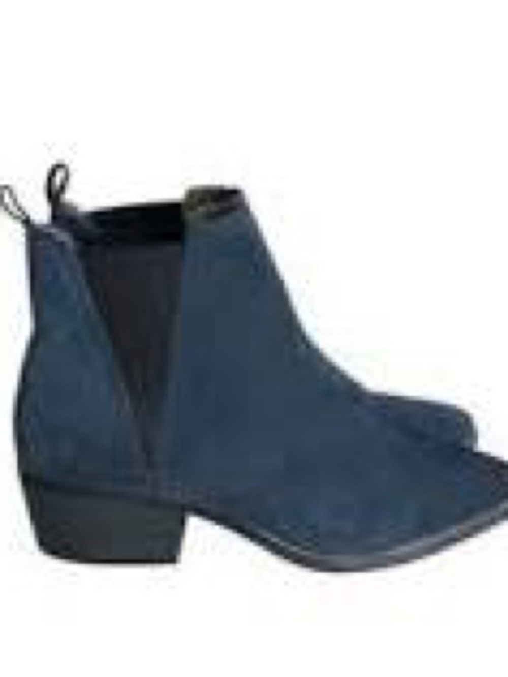 WHITE MOUNTAIN STAG | navy blue suede ankle boots | size 7.5 - Picture 2 of 5